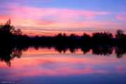 Blau rote Stunde am Niederwiesenweiher